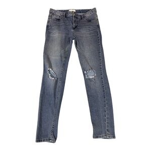 Free People Blue Skinny Jeans